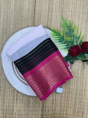 Elegant Chiffon Semi Banarasi Saree – Ideal for Both Festive and Daily Wear