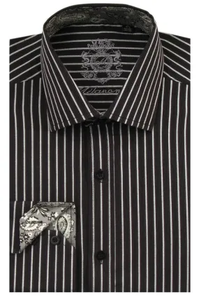 Fortino Landi AH612-BLK Mens Shirt