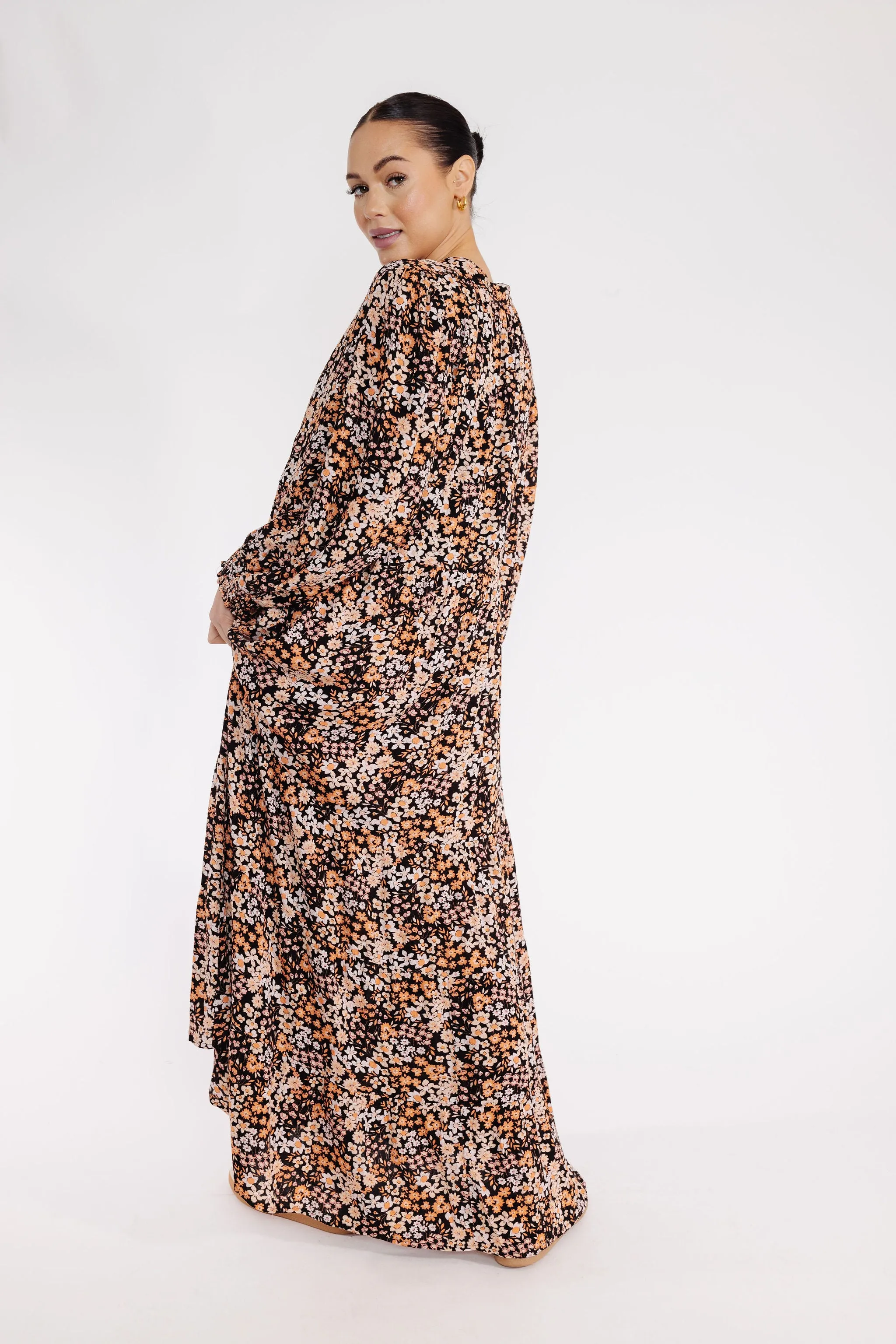 Glenn Dress in Black Multi