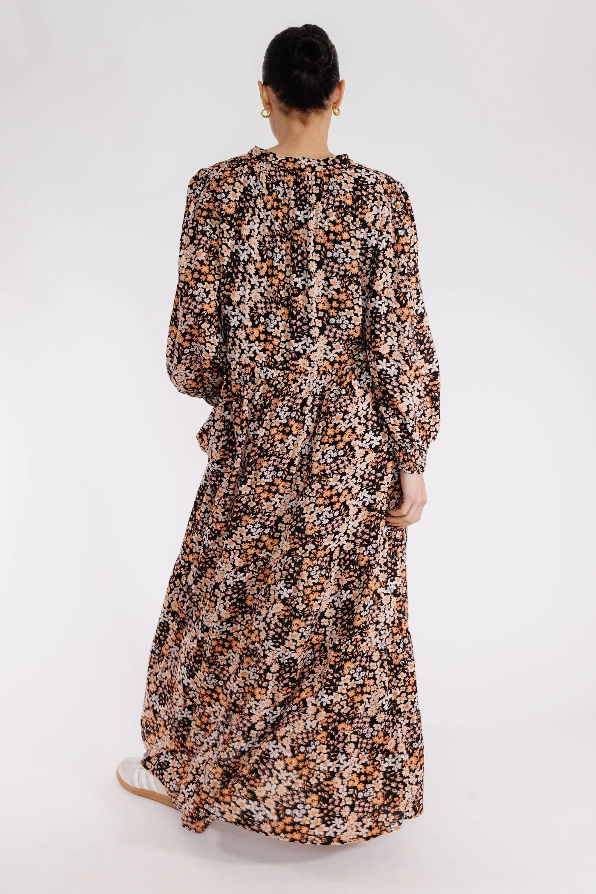 Glenn Dress in Black Multi