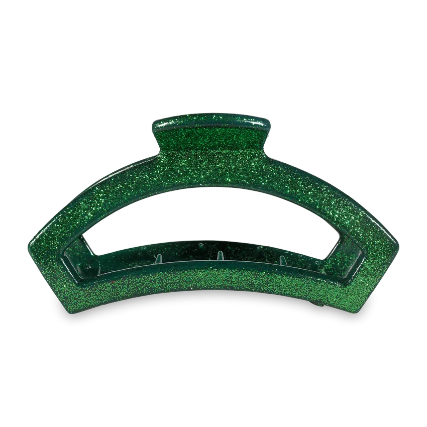 Green Glitter Open Hair Clip
