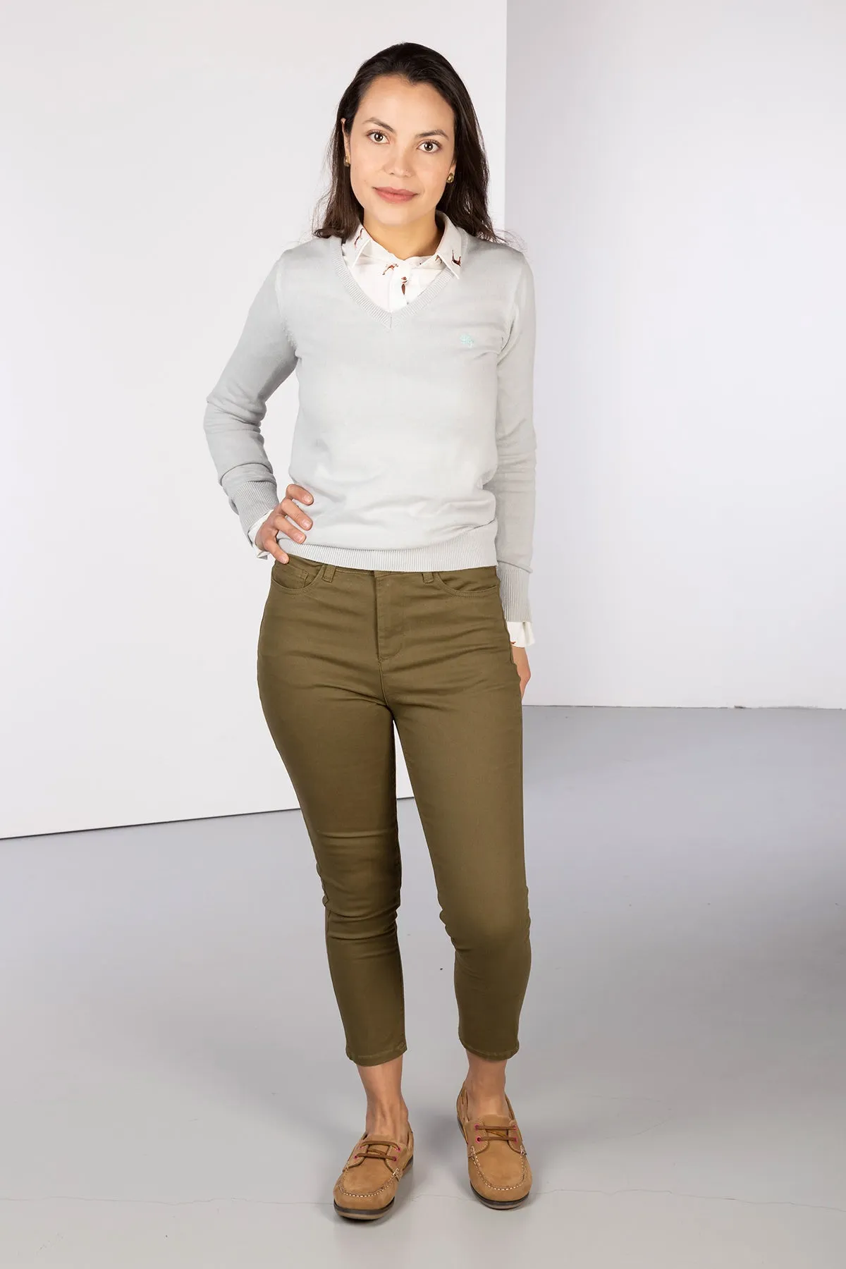 Ladies Cropped Jeans - Ella