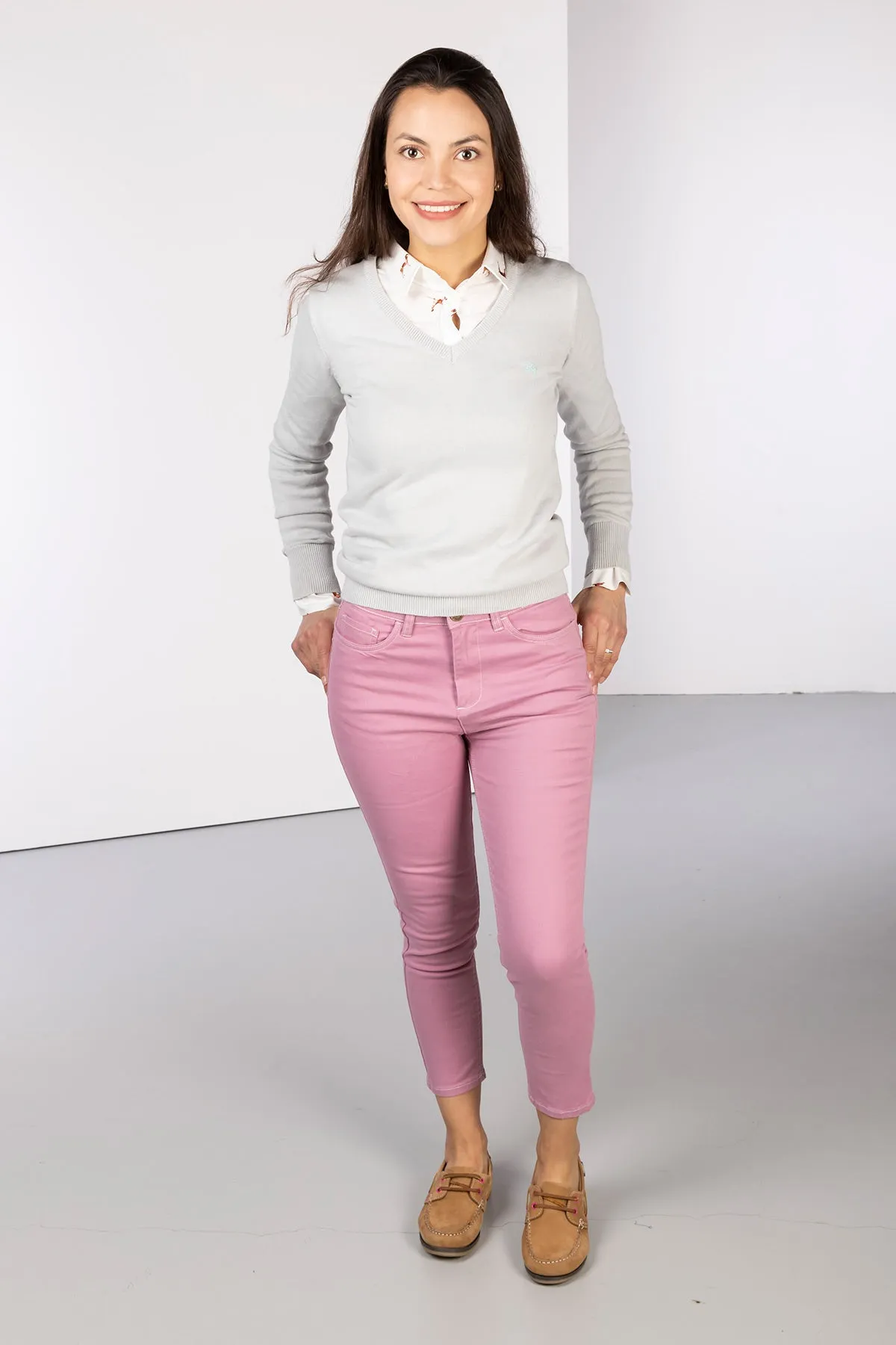 Ladies Cropped Jeans - Ella