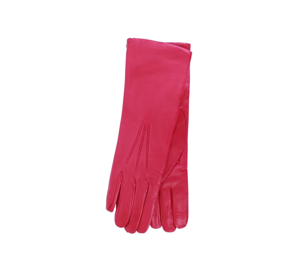 Ladies Mid Length Cashmere Lined Gloves