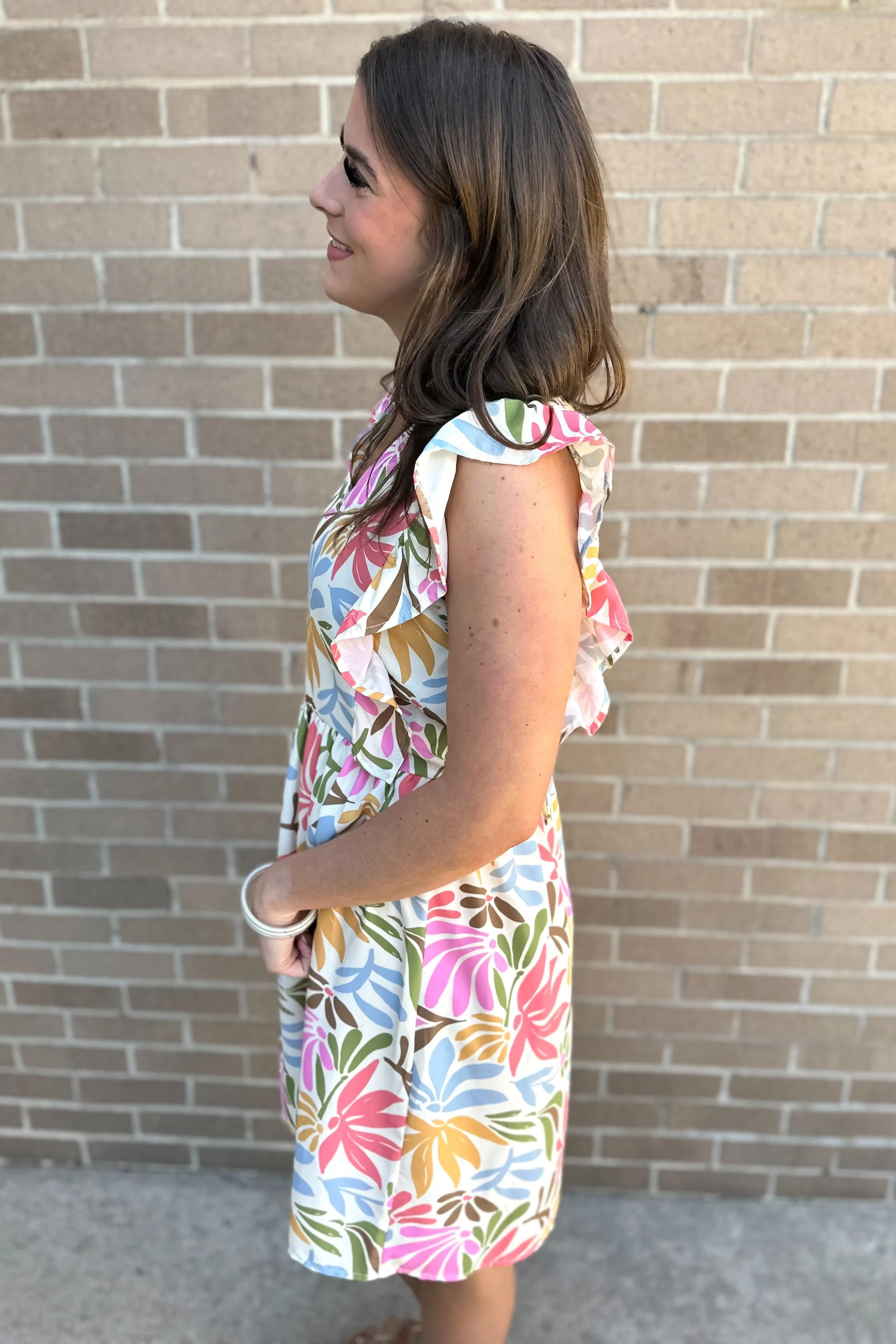 LEIA V-Neck Baby Doll Dress