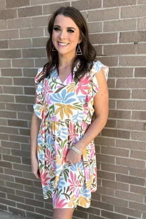 LEIA V-Neck Baby Doll Dress