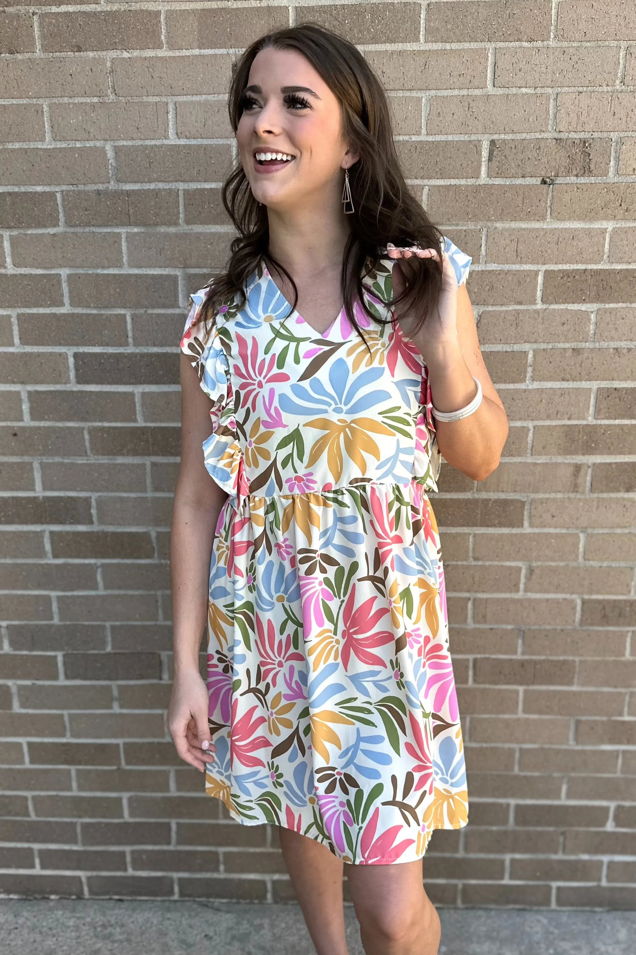 LEIA V-Neck Baby Doll Dress