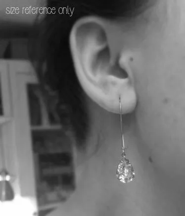 Long Medium Pear Earrings