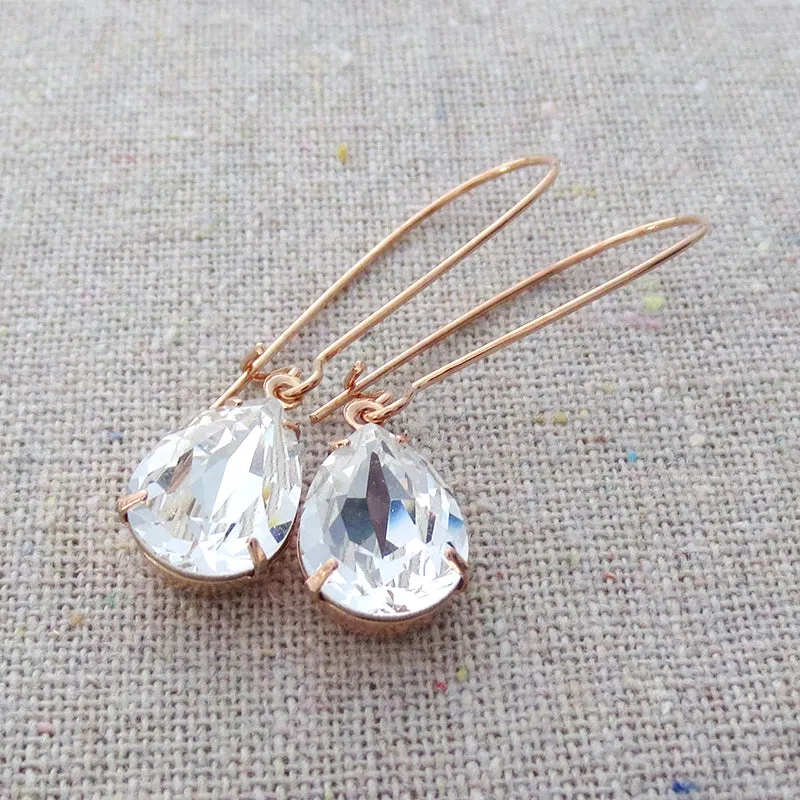 Long Medium Pear Earrings