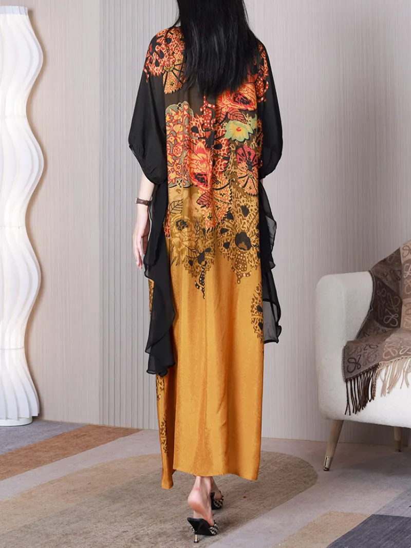 Look At The Stars Women's Round Neck A-line Dress