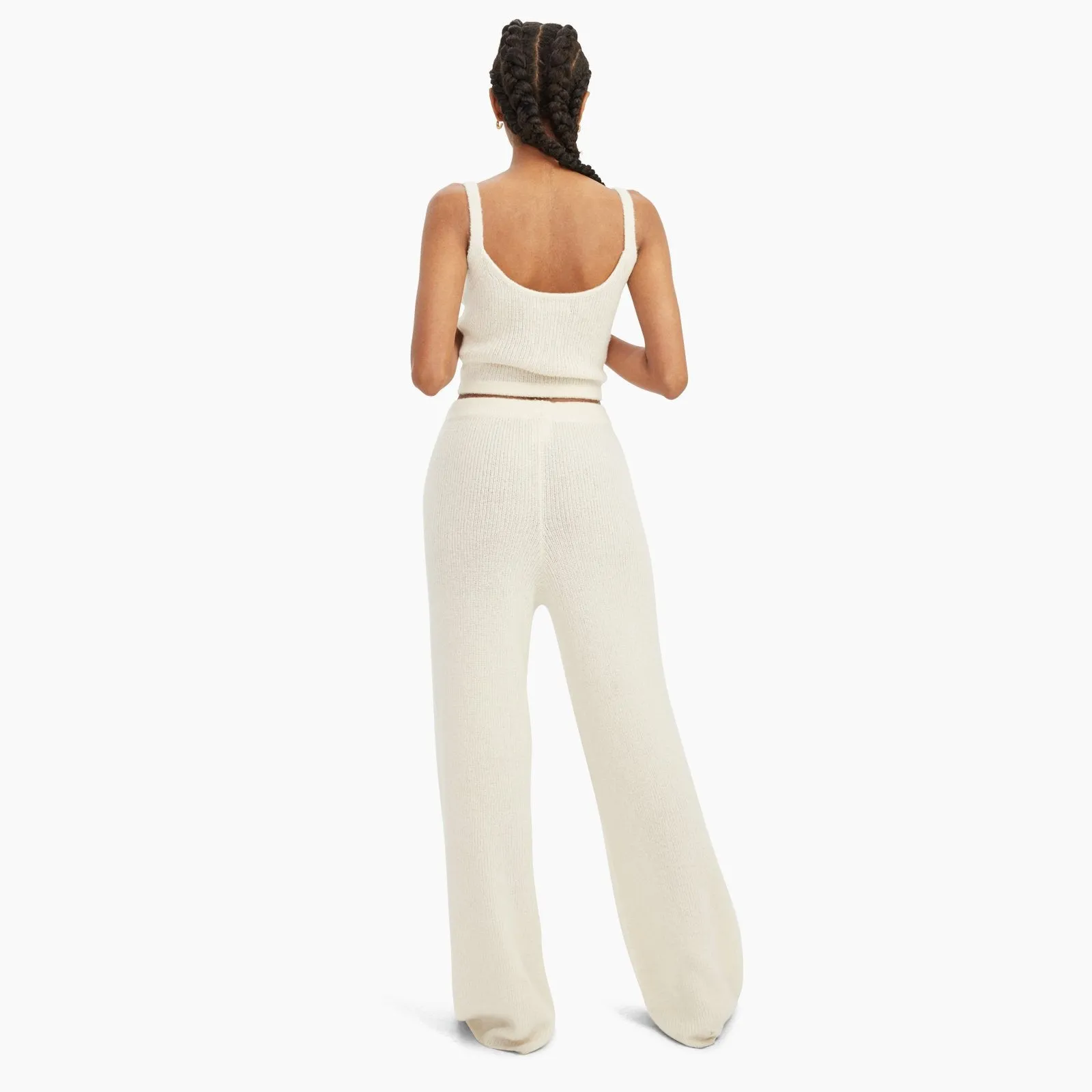 Here is an optimized title with modifiers for the e-commerce product:

Womens Luxe Merino-Cashmere Wide-Leg Lounge Pants
