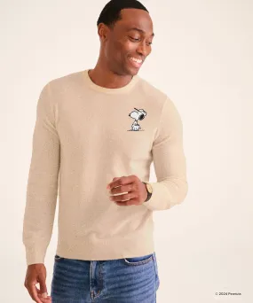 Mens Premium Cashmere Snoopy Baseball Sweater - Soft, Stylish, and Cozy