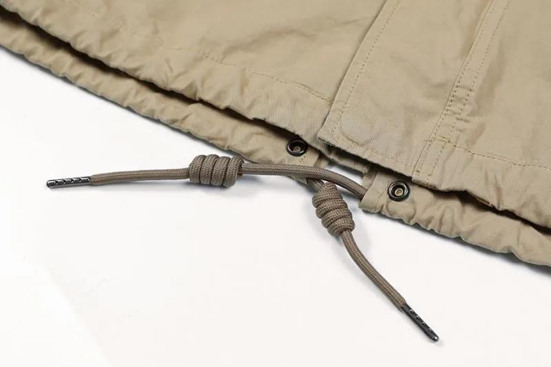 Men's Spring Long Cotton Windbreaker