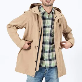 Men's Spring Long Cotton Windbreaker