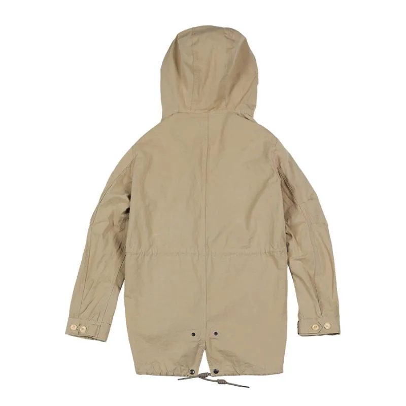 Men's Spring Long Cotton Windbreaker