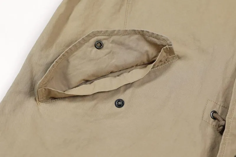 Men's Spring Long Cotton Windbreaker