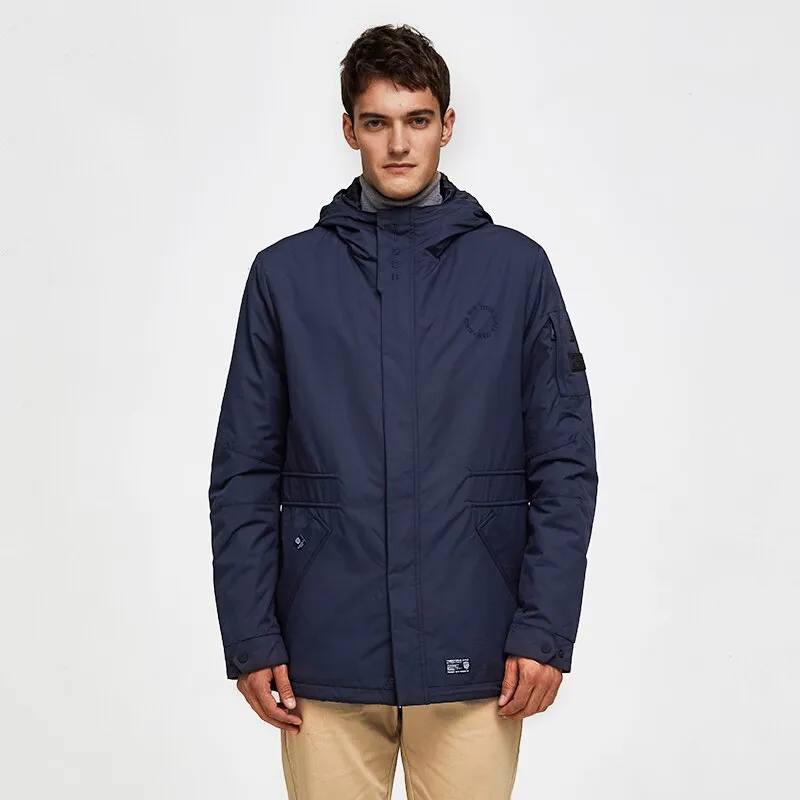Men's Spring/Autumn Casual Padded Medium Windbreaker