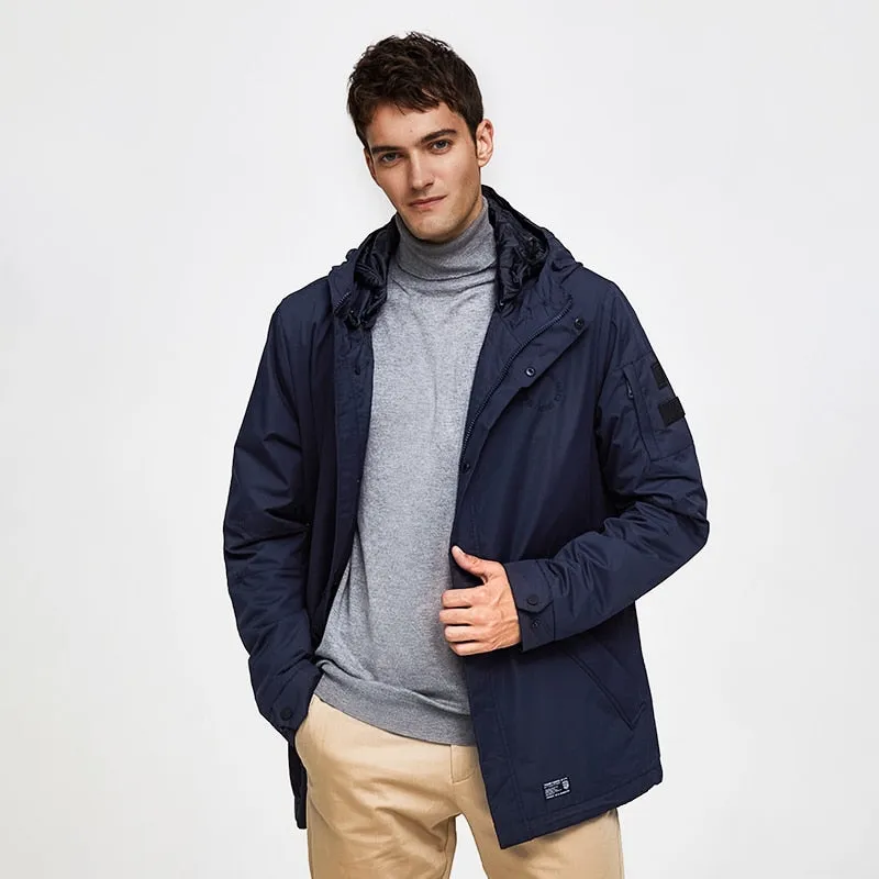 Men's Spring/Autumn Casual Padded Medium Windbreaker