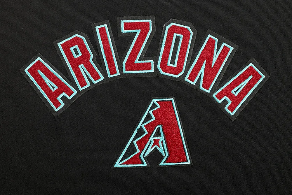 MLB ARIZONA DIAMONDBACKS CLASSIC WOMEN'S FLC CREWNECK (BLACK)