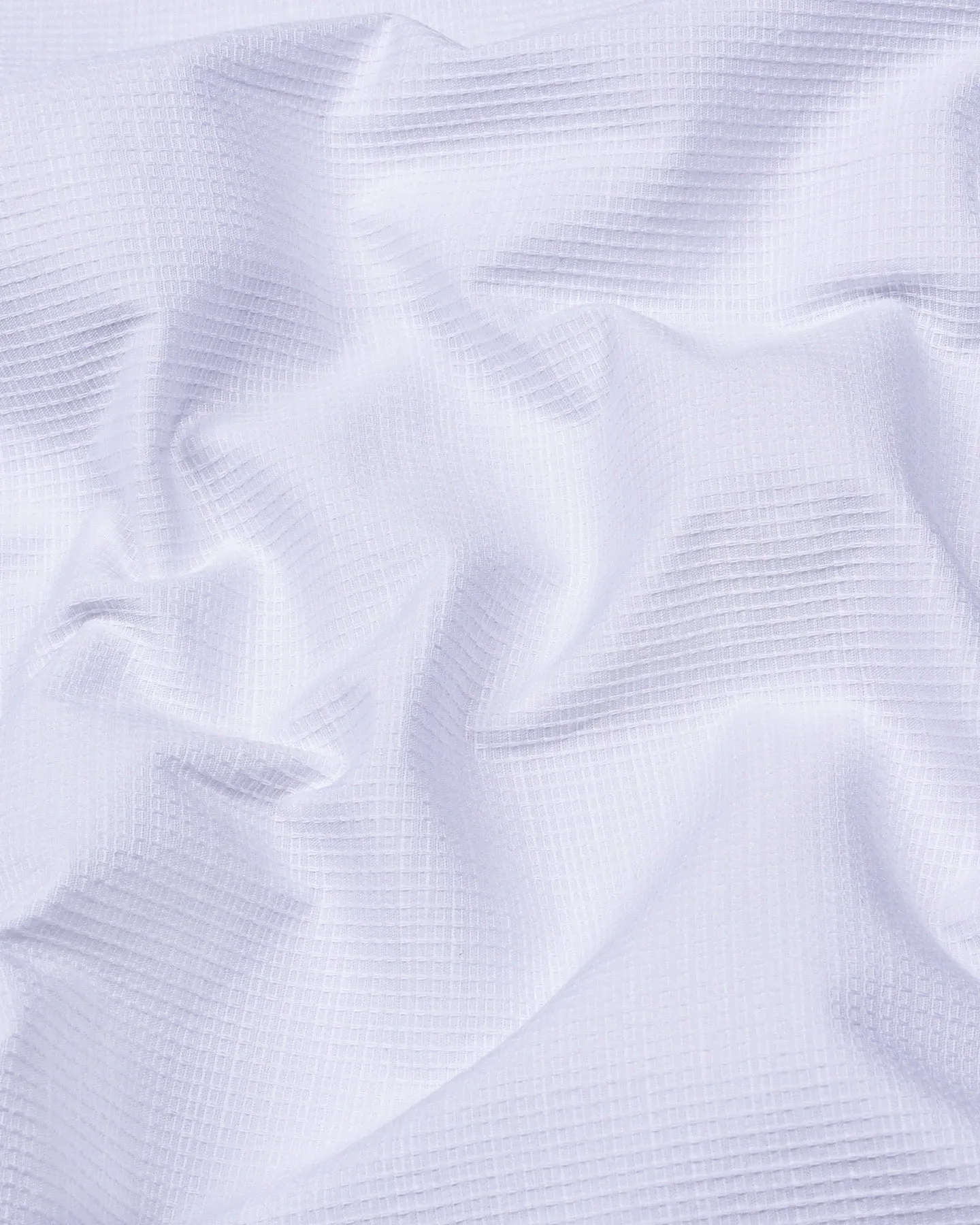 Modesto White Textured Solid Dobby Cotton Shirt