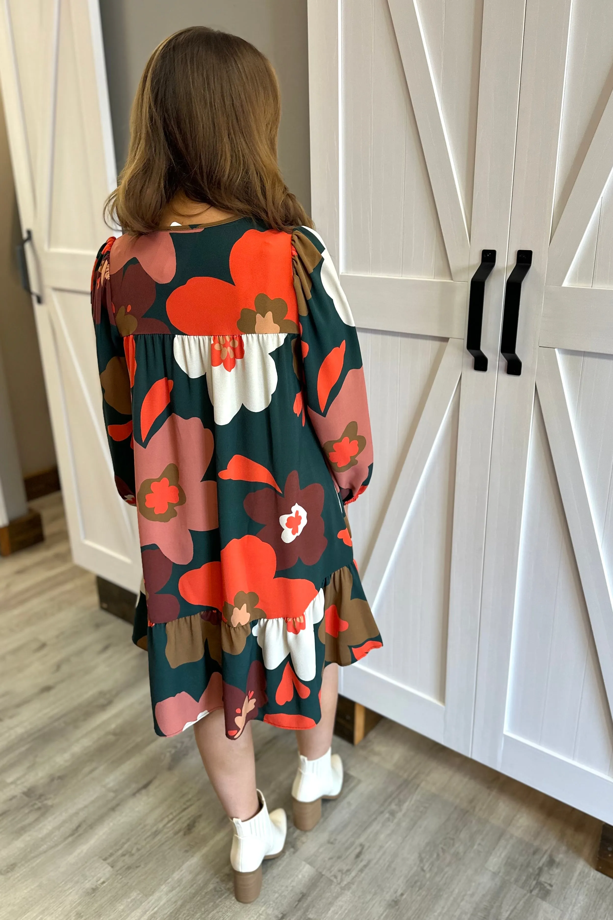 NALA Floral Green Dress