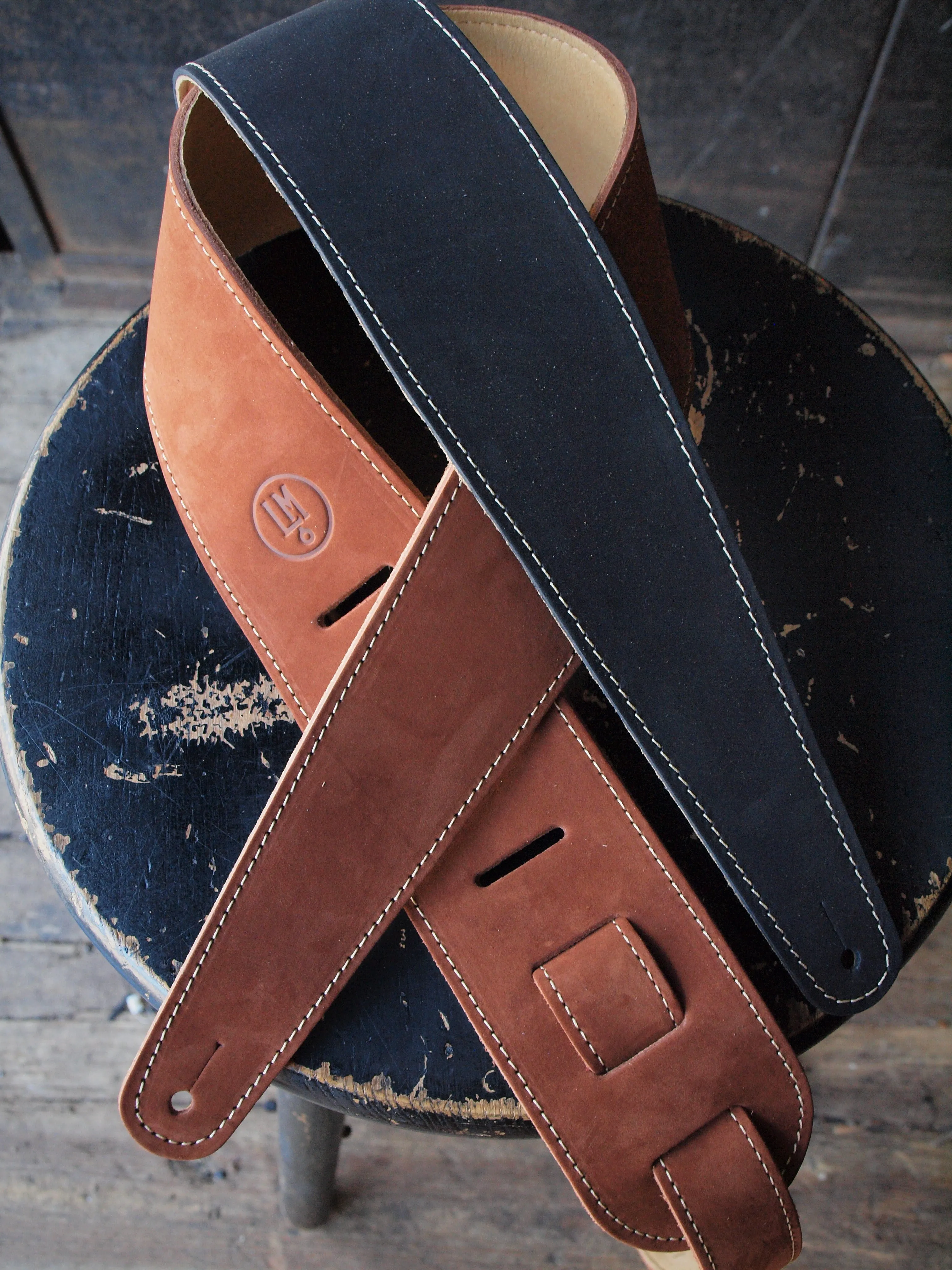 Nubuck Leather Guitar Strap