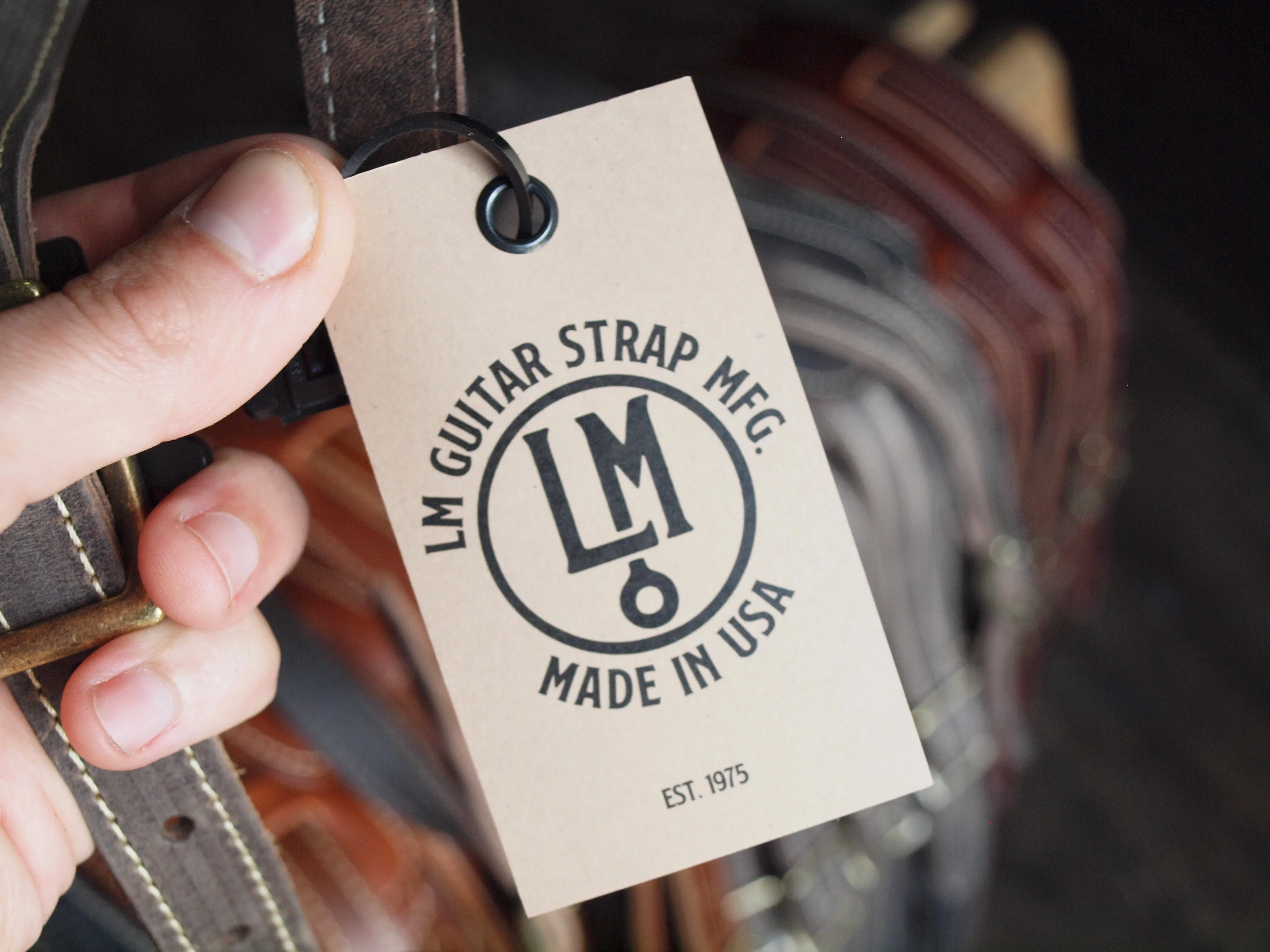 Nubuck Leather Guitar Strap