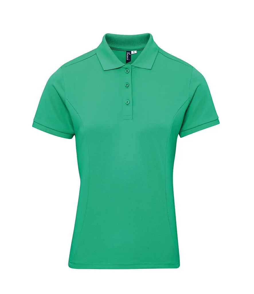Premier Ladies Coolchecker® Plus Piqué Polo Shirt | Kelly Green