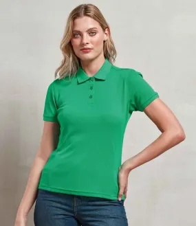 Premier Ladies Coolchecker® Plus Piqué Polo Shirt | Kelly Green