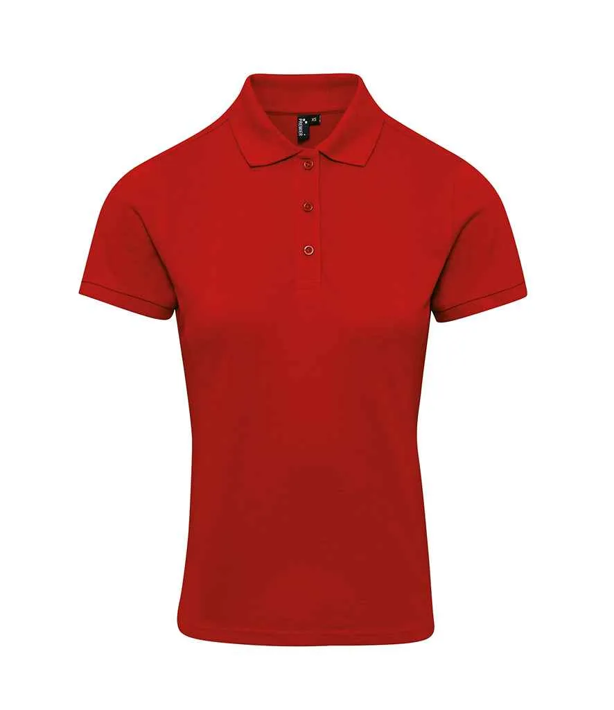 Premier Ladies Coolchecker® Plus Piqué Polo Shirt | Red