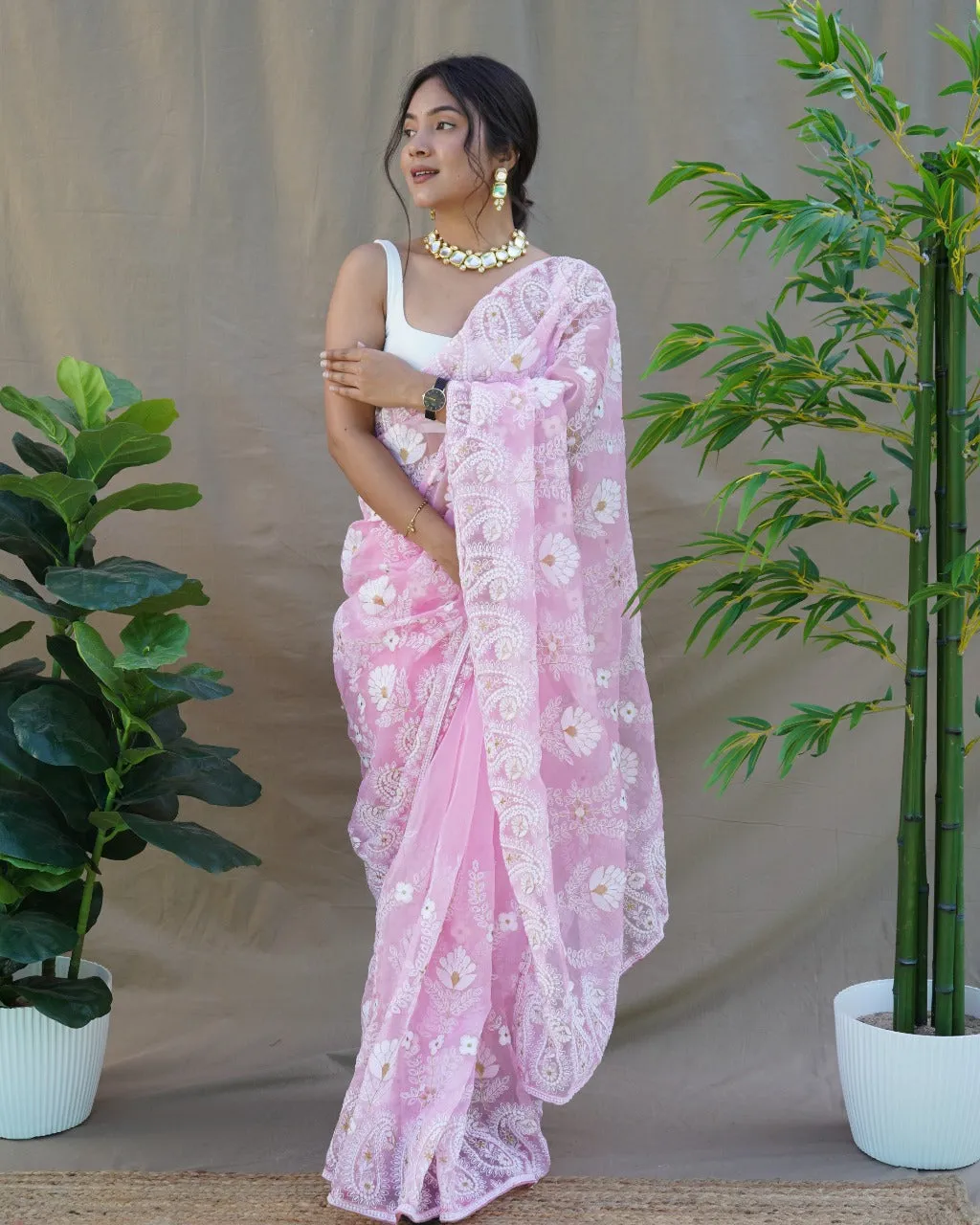 Pure Organza Silk Saree