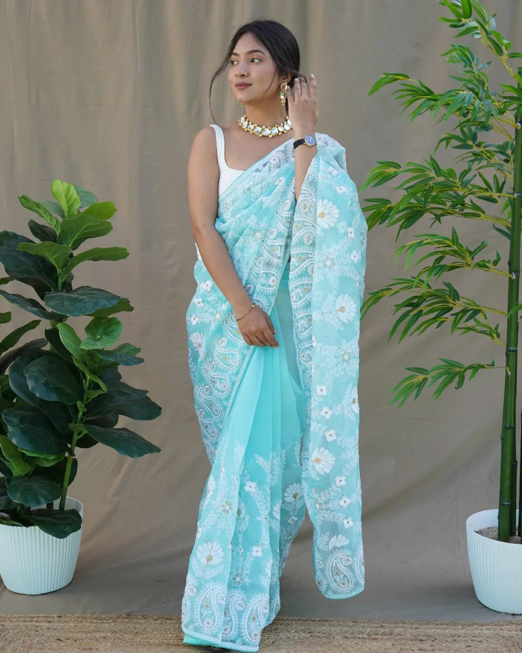 Pure Organza Silk Saree