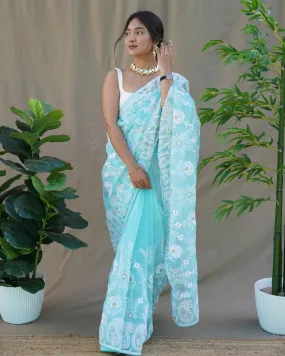 Pure Organza Silk Saree