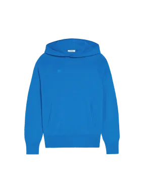 Recycled Cashmere Hoodie—cerulean blue