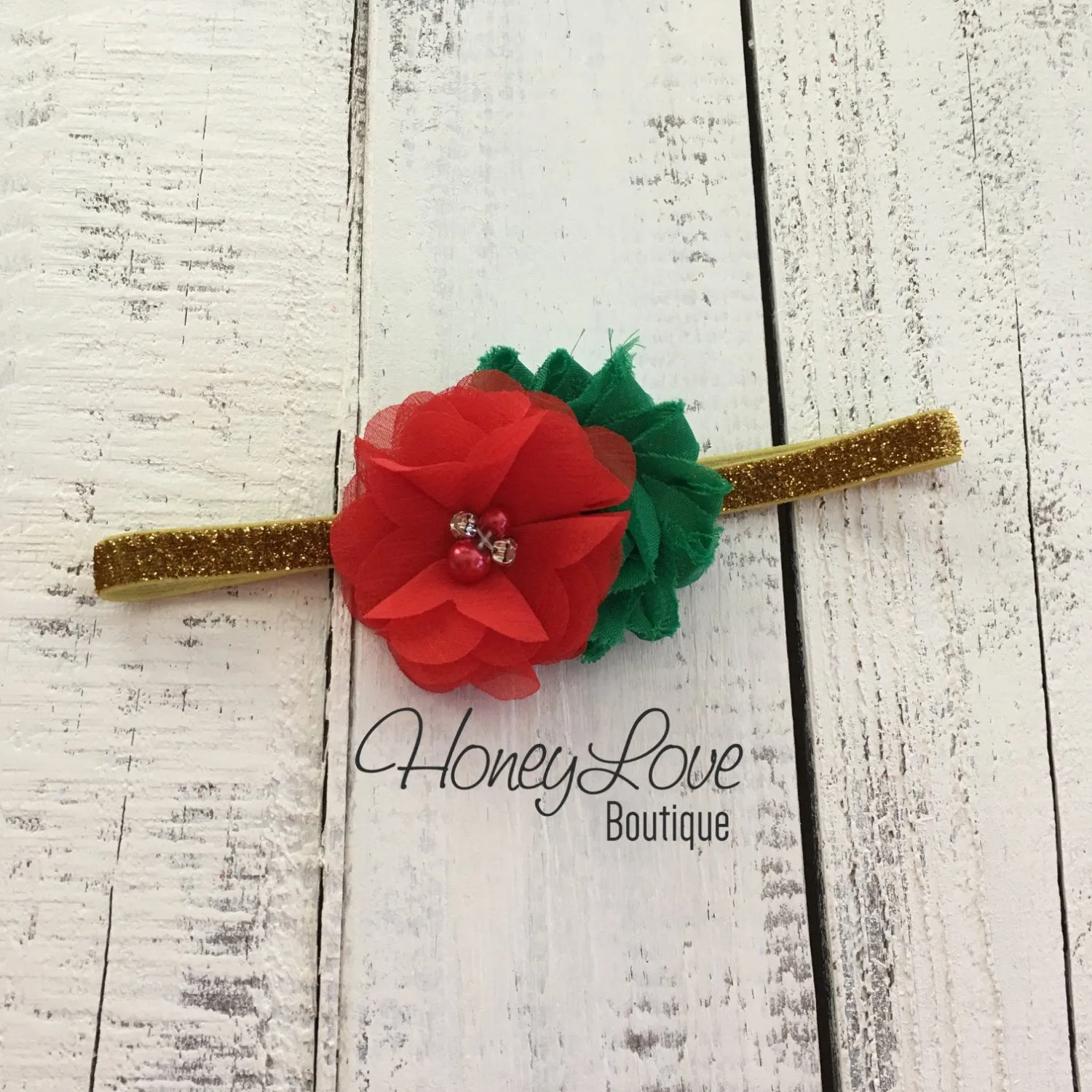 Red/Green Embellished tutu skirt bloomers and Gold/Silver glitter headband