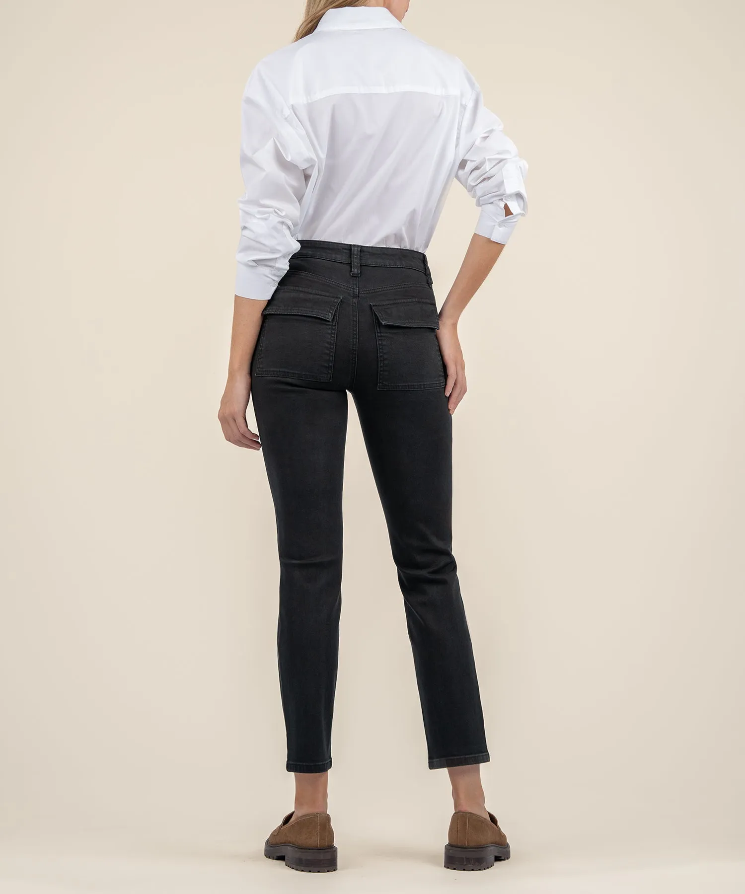 Reese High Rise Ankle Straight Leg