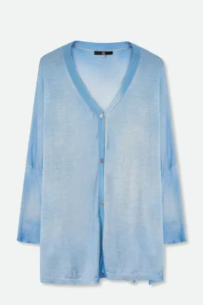 SALA LIGHTWEIGHT CARDIGAN IN SPRAY-DYED CASHMERE
