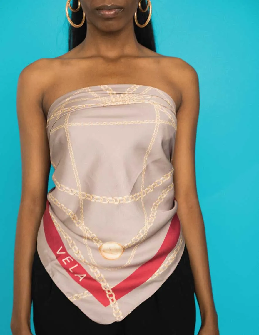 Satin Taupe Chain