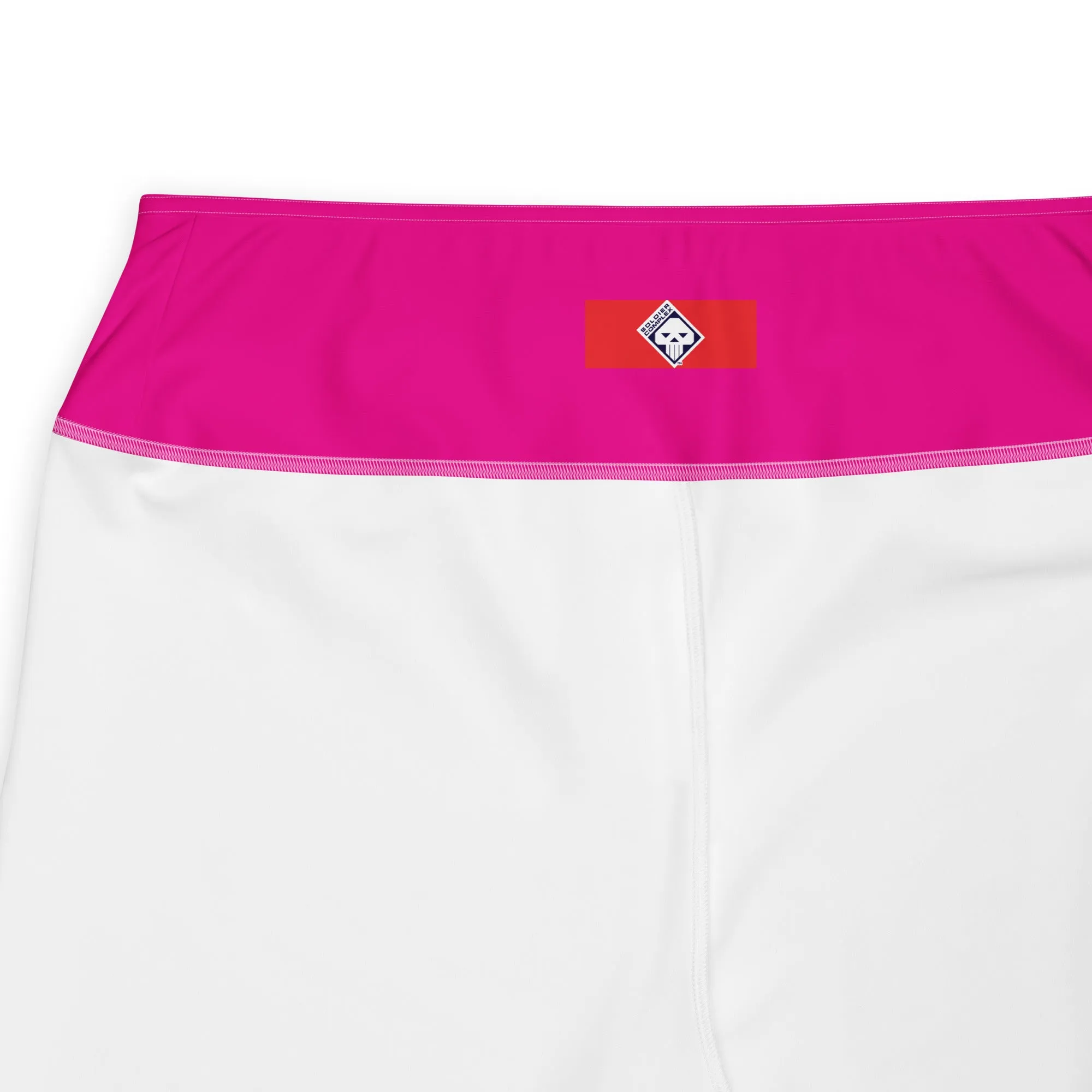 Sculpt and Stretch: Plus Size Solid Color Yoga Pants for Her - Hollywood Cerise