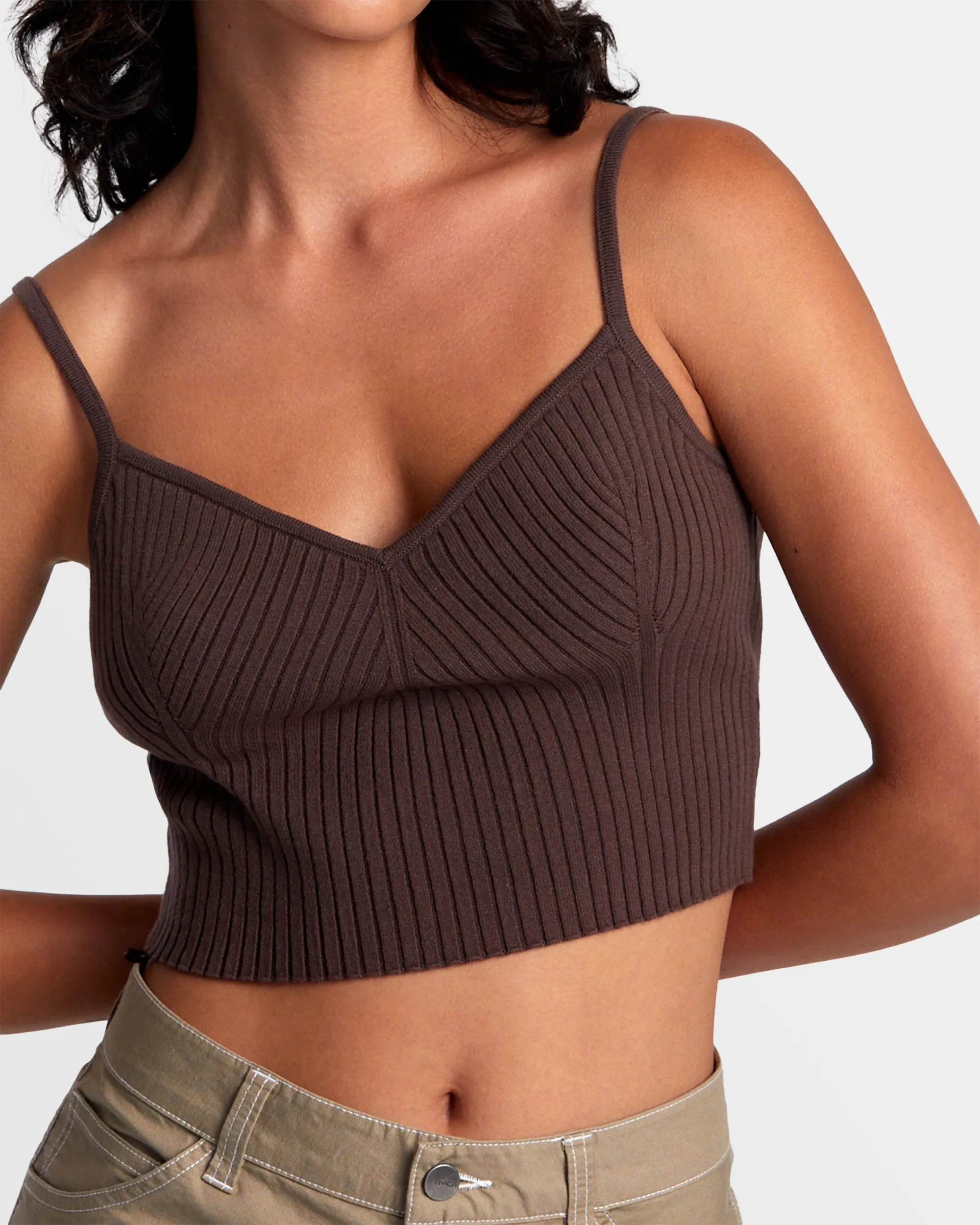 Silhouette Knitted Tank - New Plum