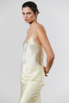 Silk Camisole - Pale Lemon