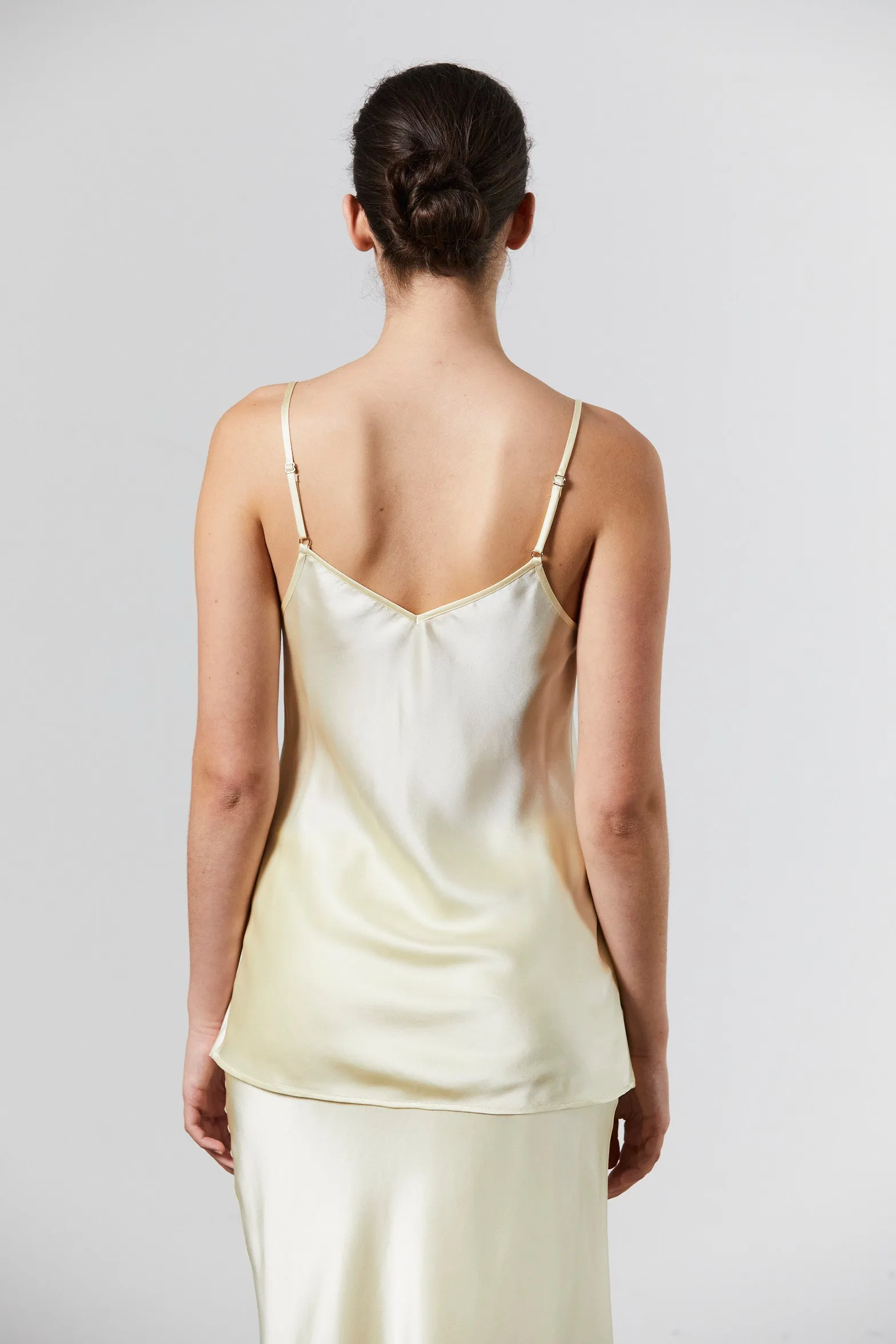 Silk Camisole - Pale Lemon