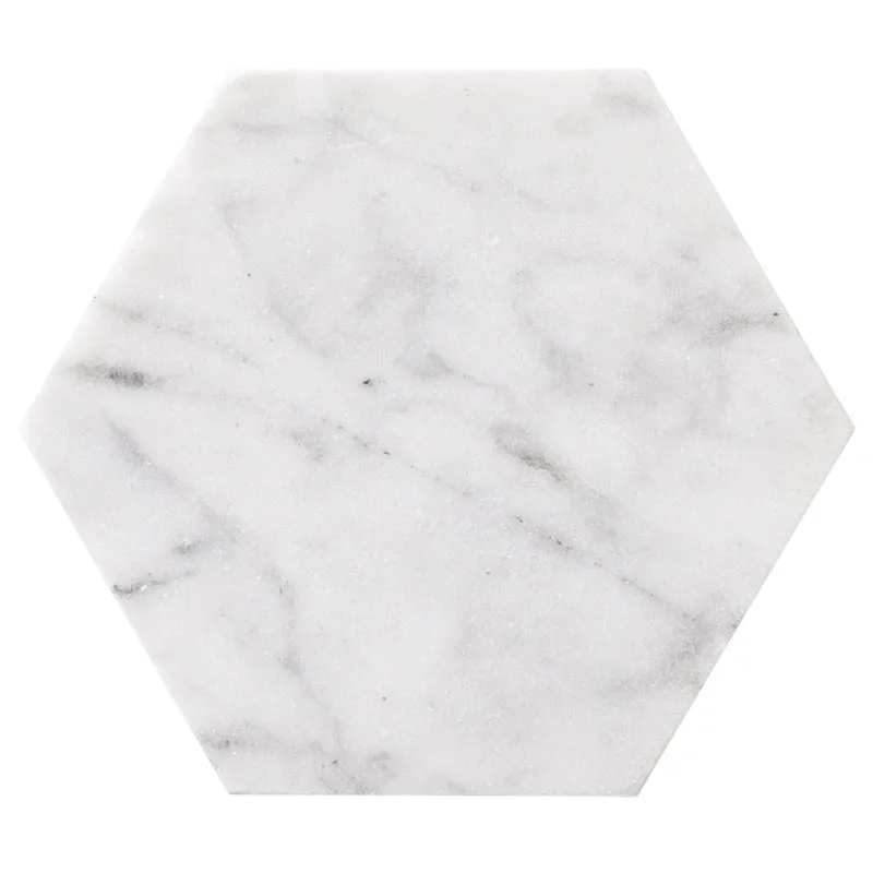 Solid Marble Drink Coasters - Set of 4