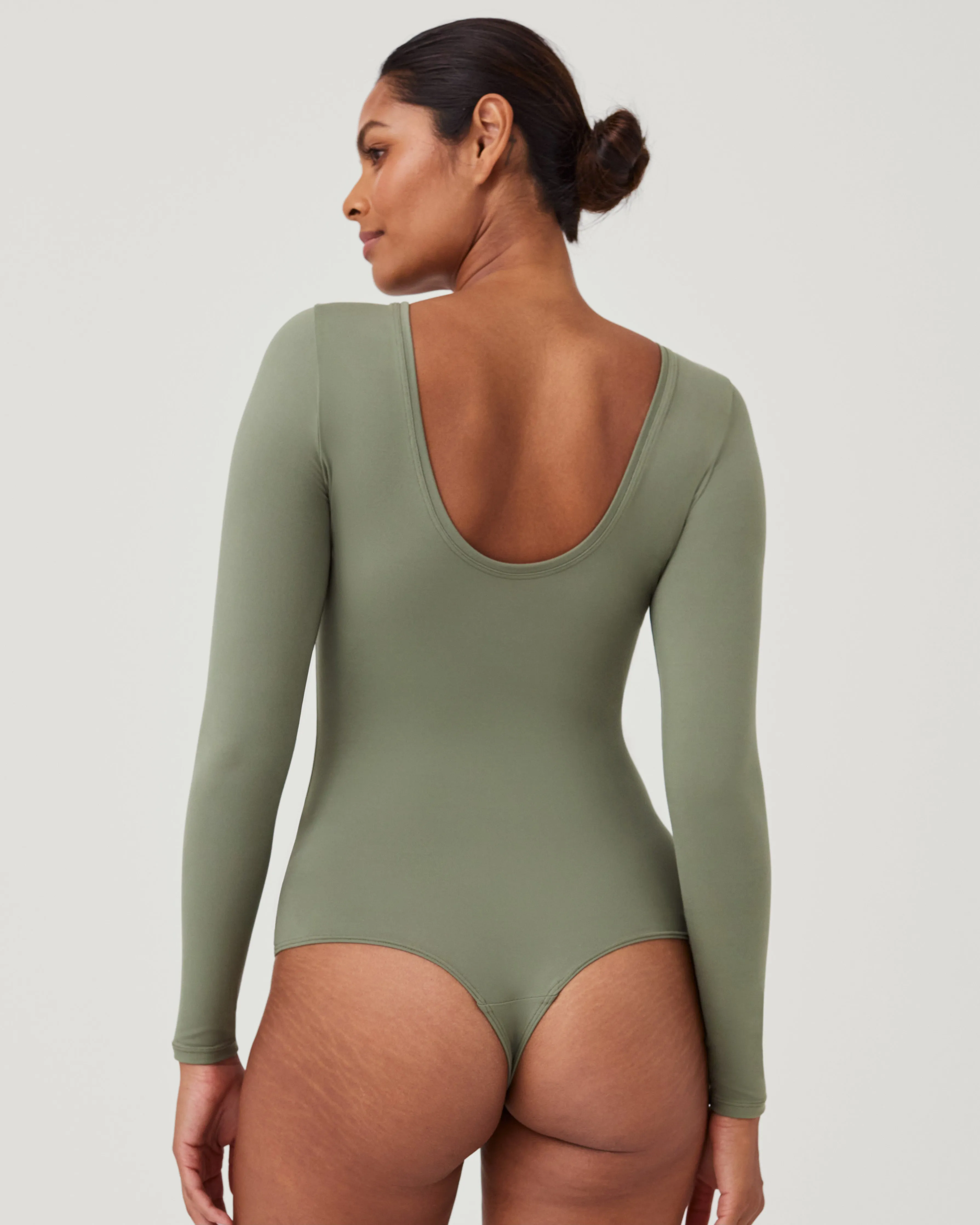 Suit Yourself Long Sleeve Scoop Neck Bodysuit