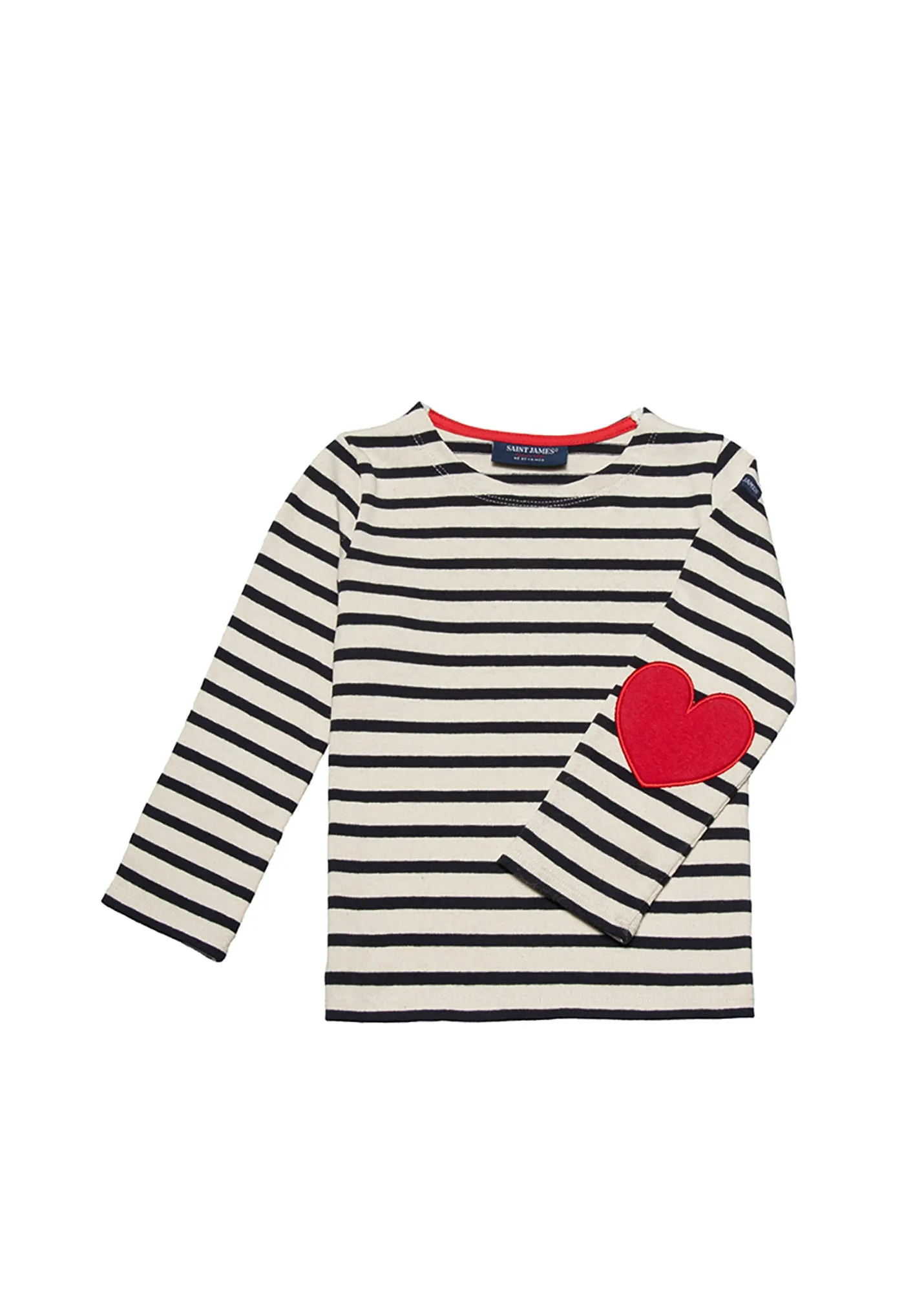 Kids Vaujany Striped Sailor Shirt in Thick Cotton Jersey - Ecru/Marine