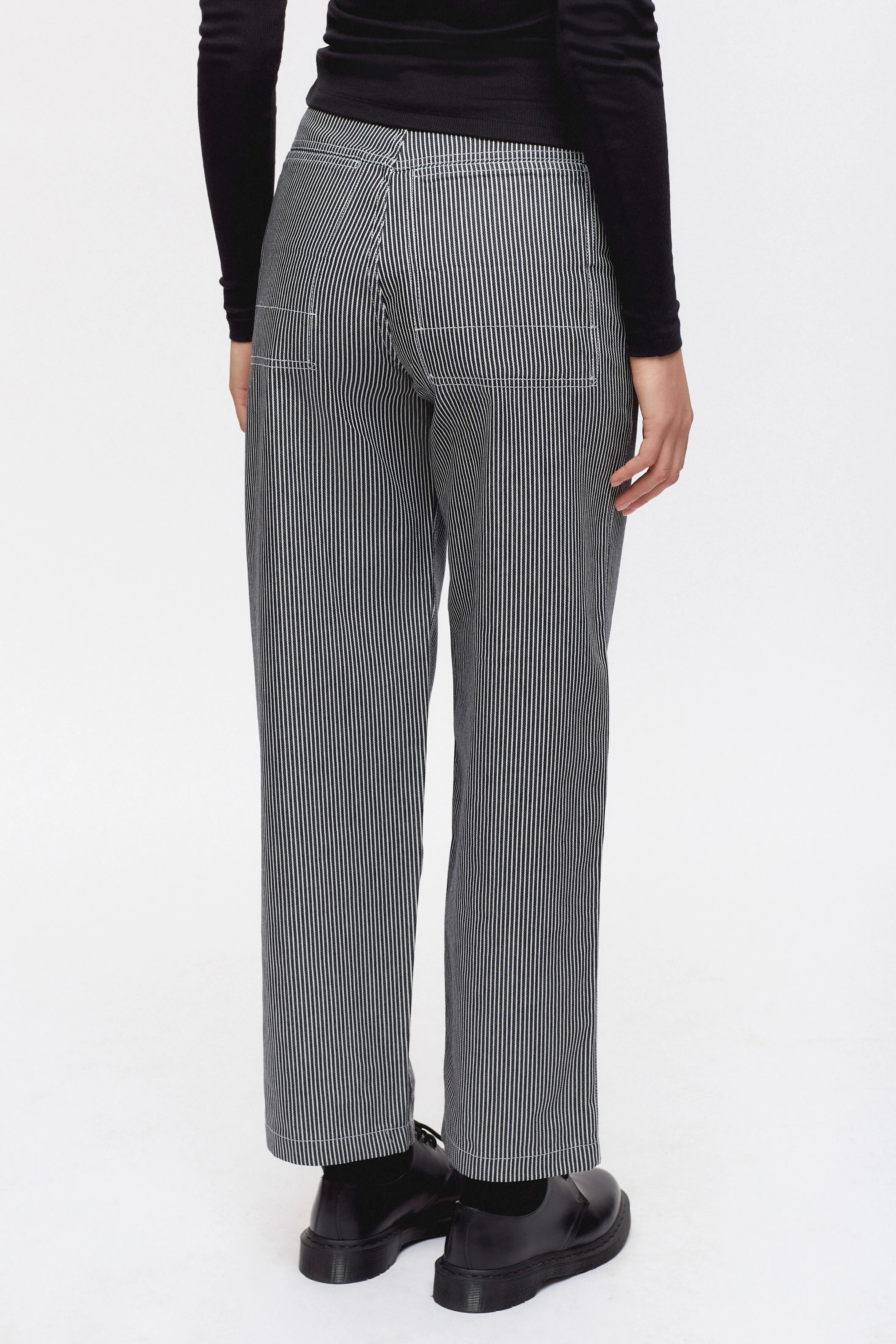 Women's Metro Pant in Indigo Stripe